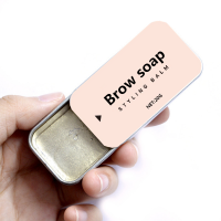 Wholesale Long Lasting LOW MOQ Brow Soap Private Label Gel Wax Eyebrow Styling Soap With Brush